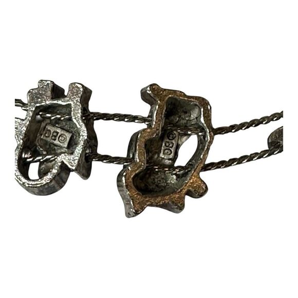 TOFA Silver Cat Bracelet signed - Picture 6 of 13